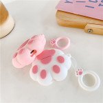 Wholesale Cute Design Cartoon Silicone Cover Skin for Airpod (1 / 2) Charging Case (White Cat Paw)